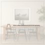 70885 - Stetson 94.5"L x 39"W Rectangular Trestle Dining Table | Natural Brown Wood | Seats 8