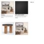 70889-AB - Tucson Natural Wood w/ Round Black Oak Top Side Table 