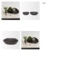70927 - Wendell Dark Brown Wood w/ Wood Beads Round Bowls