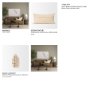 71087-CFD - Jaela 14x26 Beige and Black Striped Lumbar Pillow Cover w/Down Filler