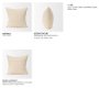 71100 - Jenner 22x22 Cream Cotton Linen Blend Square Pillow Cover