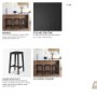 71133 - Colony Black-Brown Solid Wood Counter Stool