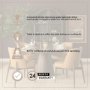 71137-AB - Allyson 54" Round Pedestal Dining Table | Cappuccino Marble & Dark Brown Wood | Seats 6
