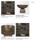 71159 - Ciaran Fluted Textured Antiqued Gold Metal Decorative Bowl