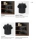 71161 - Deacon Large Matte Black Metal Canister with Sculptural Handles