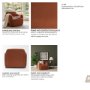 71197 - Saga Stonewashed Rust Chenille Fabric Upholstered Chair