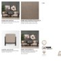 71201 - Willmar Textured Mushroom Gray Fabric Espresso Brown Wood Accent Lounge Chair