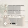 71215-AB - Marbrello 60" Round Dining Table | Pink Marble & Espresso Brown Wood | Seats 6
