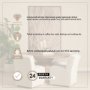 71217-AB - Atlas 60" Round Pedestal Dining Table | Modern | Med Brown Wood | Seats 6