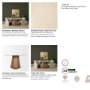 71222-AB - Marilyn 48" Round Pedestal Dining Table | Botticino Marble & Light Brown Wood | Seats 4