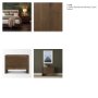 71236 - Belford 3-Drawer Dark Brown Oak Wood Closed Nightstand