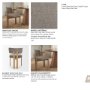 71250 - Soho Open Back Dining Side Chair | Gray Chenille w/ Brown Wood