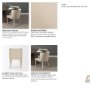 71251 - Nolan Wingback Dining Side Chair | Cream Chenille w/ Tapered Wood