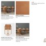 71255 - Carlisle Curved Back Dining Arm Chair | Tan Leather w/ Brown Wood