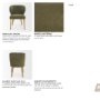71277 - Niles Wingback Dining Side Chair | Moss Olive Fabric w/ Wooden