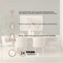 71291-AB - Trellyn 99"L x 44"W Rectangular Dining Table | Modern | Light Brown Wood | Seats 8