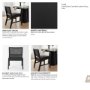 71315 - Reid Cane Back Dining Side Chair | Black Leather w/ Tapered Wood