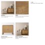 71336 - Notts Brown Wood 2-Door Accent Cabinet