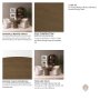 71342-AB - Lyonne 42" Round Pedestal Dining Table | Modern | Brown Wood | Seats 4