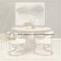71353-AB - Allyson 42" Round Pedestal Dining Table | Light Brown Wood | Seats 4