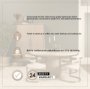 71356-AB - Sorrano 59" Round Pedestal Dining Table | Botticino Marble | Seats 6