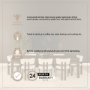 71390 - Kendrix 84" to 104" Rectangular Extendable Dining Table | Dark Brown Wood | Seats 10