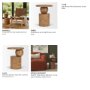 71418 - Stack Light Brown Wood Geometric Accent Table