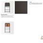 71424 - Stamford 36" Total Height Charcoal-Brown Leather Seat w/ Wood Back Metal Counter Stool
