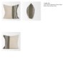 71433-CFD - Hunter 20x20 Square Oatmeal w/ Green Stripe Pillow Cover w/Down Filler