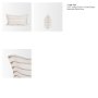 71446-CFD - Willow 13x21 Lumbar Cream w/ Camel Stripes Decorative Pillow Cover