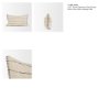 71449-CFNA - Lyle 13x21 Square Oatmeal w/ Black Stripes Pillow Cover w/Non-Allergen Filler