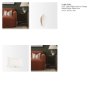 71464-CFNA - Levon 13x21 Lumbar Plush Cream w/ Orange Dashed Stripes Pillow Cover w/Non-Allergen Filler