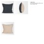 71468-CFNA - Lowen 22x22 Square Navy Woven Pillow Cover w/Non-Allergen Filler