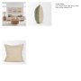 71472-CFNA - Lowen 22x22 Square Silver Sage Woven Pillow Cover w/Non-Allergen Filler