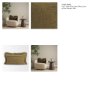 71537-CFNA - Kambal 13x21 Dark Olive Cotton Pillow Cover w/Non-Allergen Filler