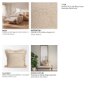 71539 - Kambal 20x20 Light Beige Cotton Decorative Pillow Cover