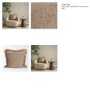 71547-CFD - Kambal 20x20 Sand Cotton Pillow Cover w/Down Filler