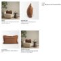 71553 - Kambal 13x21 Mahogany Cotton Decorative Pillow Cover