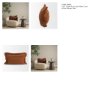 71557-CFNA - Kambal 13x21 Copper Rust Cotton Pillow Cover w/Non-Allergen Filler