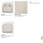 71572 - Saga Cream Fabric Upholstered Chair