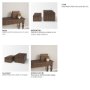 71606 - Strata Fluted Walnut Wood Decorative Box Set