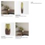 71622 - Tulano Tall Green and Brown Glass Vase