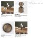 71656 - Pelar Small Antiqued Brass Stacked Pillar Candle Holder