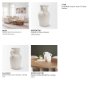 71669 - Trenza Small White Ceramic Vase w/ Twisted Handles