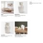 71670 - Trenza Large White Ceramic Vase w/ Twisted Handles