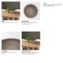 71675 - Konya Small Earthen Gray-Brown Dotted Paper Mache Centerpiece Bowl