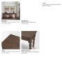 71720 - Angeline Spool Turned Console Table | Dark Brown Wood | 2 Drawers