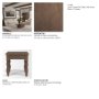 71721 - Angeline Spool Turned End Table | Dark Brown Wood | 1 Drawer