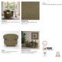 71731 - Margaux Olive Fabric Open Back Barrel Accent Chair