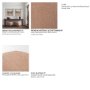 71737 - Siren Sienna Fabric w/ Brown Ash Wood Round Accent Stool